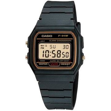 Унисекс дигитален часовник Casio - Casio Collection - F-91WG-9QHDF