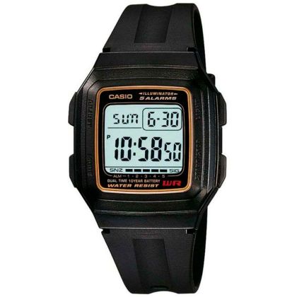 Мъжки дигитален часовник Casio - Casio Collection - F-201WA-9ADF