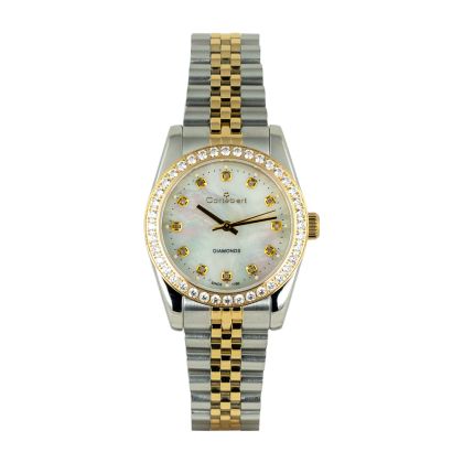 Дамски часовник Cortebert 8128-WGSGS-DIAMOND