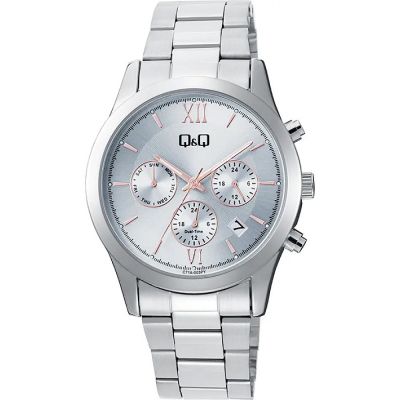 Дамски аналогов часовник Q&Q Dual-Time - C71A-003PY