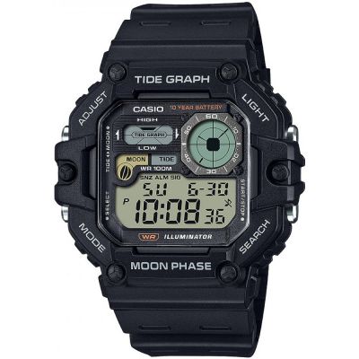 Мъжки дигитален часовник Casio Tide Graph Moon Phase - WS-1700H-1AVEF