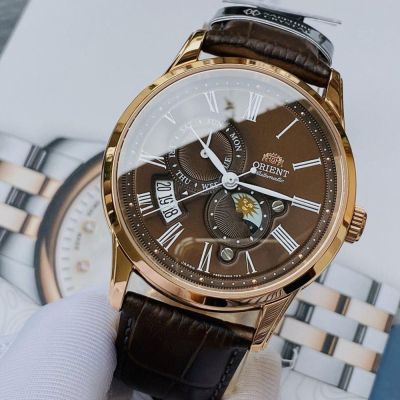 Мъжки автоматичен часовник Orient Classic Automatic Sun and Moon - RA-AK0009T