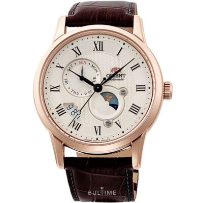 Мъжки автоматичен часовник Orient Classic Automatic Sun and Moon - RA-AK0007S