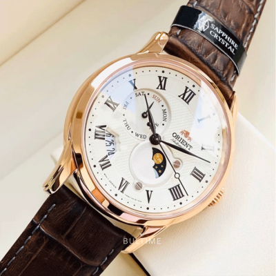 Мъжки автоматичен часовник Orient Classic Automatic Sun and Moon - RA-AK0007S