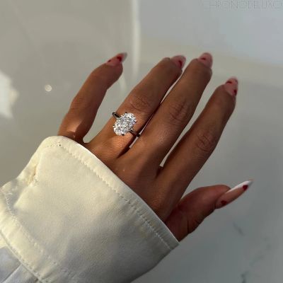 Ръчно изработен пръстен Oval Crushed Ice от сребро - RING-OVL-SLVR