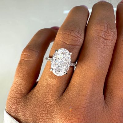 Ръчно изработен пръстен MAGNUM OVAL CUT от 18 карата позлатено 925-каратово сребро - RING-MGNM-GLD