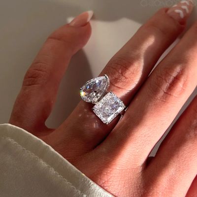 Ръчно изработен пръстен CRUSHED ICE DUO от 925-каратово сребро - RING-CRSHD-SLVR