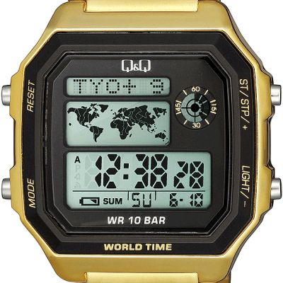 Мъжки дигитален часовник Q&Q World Time - M196J007Y